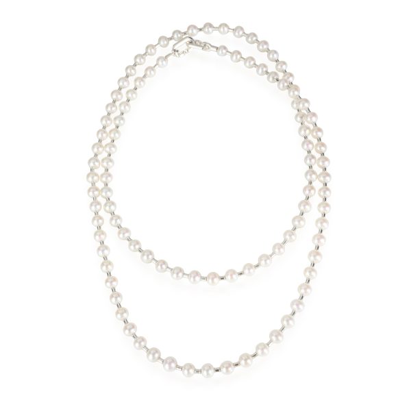 111737 pv Tiffany Co HardWear Pearl Necklace in Sterling Silver