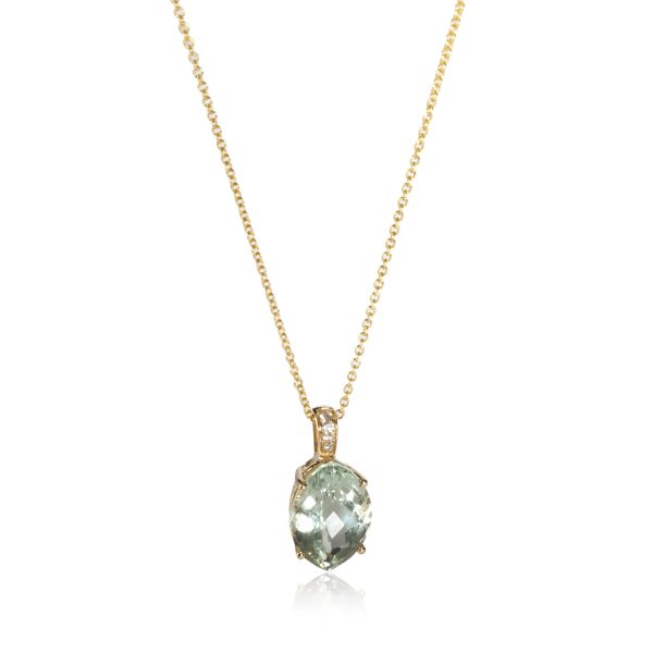 111743 fv 2b5fc788 e00c 4578 8d71 16366e6cc8e1 Effy Green Amethyst Diamond Pendant in 14K Yellow Gold Green 004 CTW