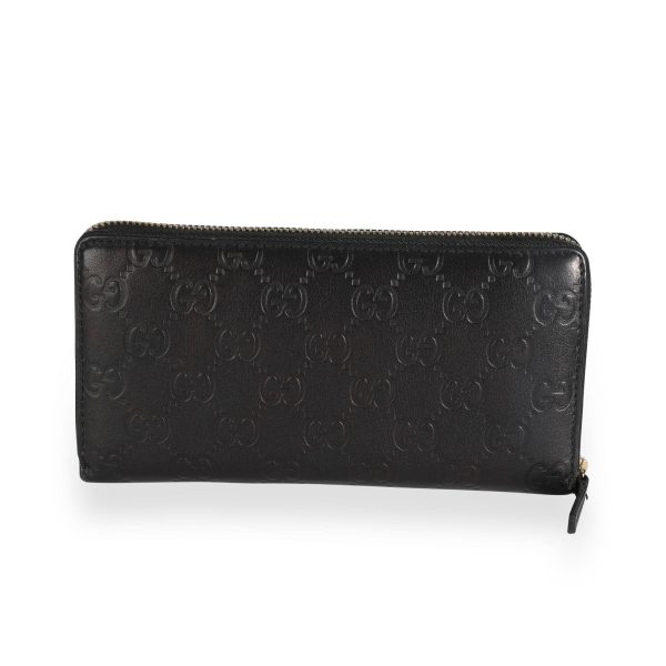 111776 pv d0154923 cd0b 45ea bfe7 06dc33ac2416 Gucci Black Guccissima Leather Zip Around Wallet