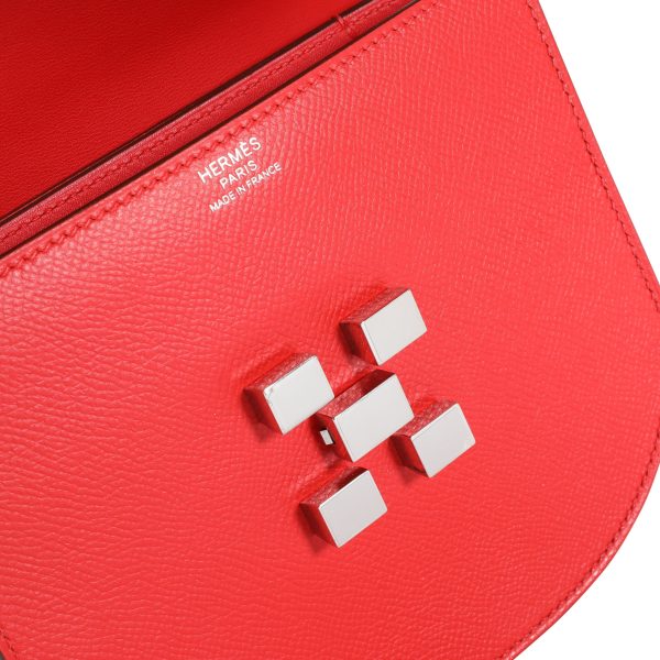 111787 ad2 d4f19f8d 60cc 4791 966f 123052bfe170 Hermès Rouge De Coeur Epsom Mosaique Au 24 17 Bag PHW