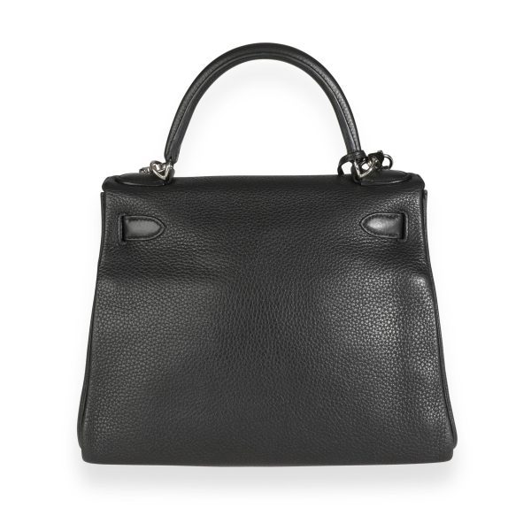 111817 pv Herm√®s Black Togo Retourne Kelly 28 PHW