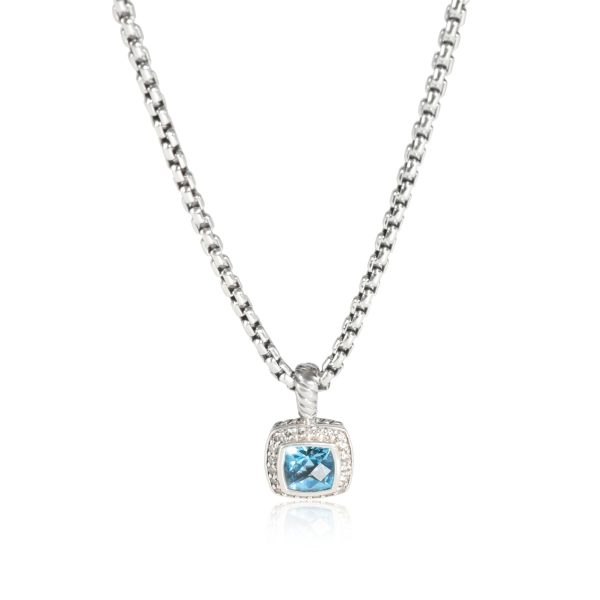 111838 fv e8391ff2 e545 40c7 8c7d e95c544d7e4f Topaz Diamond Pendant David Yurman Albion in Sterling Silver 017 CTW