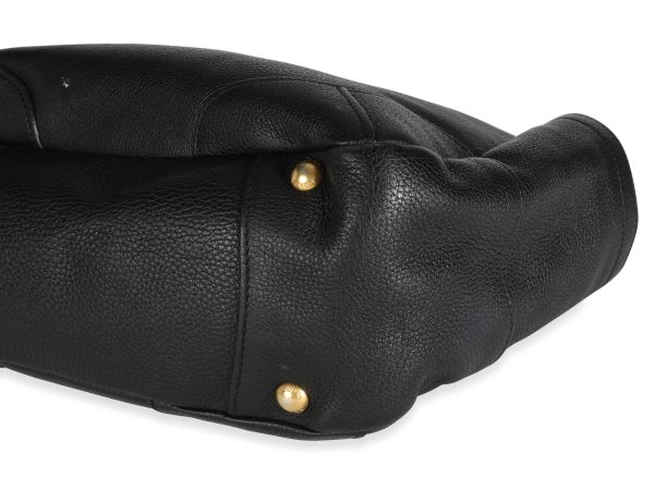 111971 box 0d4bc323 76fe 46b2 85c0 f4c196acbd97 Prada Black Vitello Daino Leather Medium Side Pocket Hobo