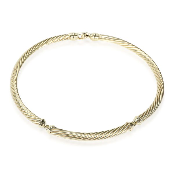 111989 fv David Yurman Metro Choker Necklace in 14K Yellow Gold