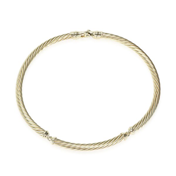 111989 pv David Yurman Metro Choker Necklace in 14K Yellow Gold