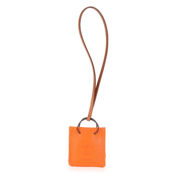 111994 fv 3d84207a aed8 456e 8b02 8114d28d0fbf Hermès Feu Milo Gold Swift Leather Bag Charm