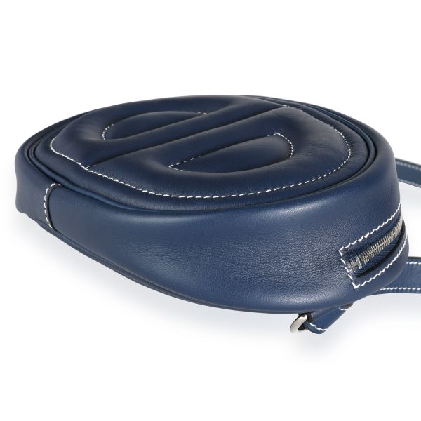 111995 box Herm√®s Bleu Encre Swift In The Loop Belt Bag PHW