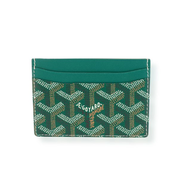 112167 pv 19d86401 e1ea 4615 84be 9b4c2effed98 Goyard Green Goyardine Saint Sulpice Card Holder