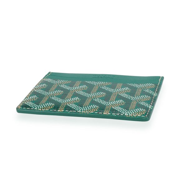 112167 stamp 3d8778c1 5f13 4302 9243 518659842a40 Goyard Green Goyardine Saint Sulpice Card Holder