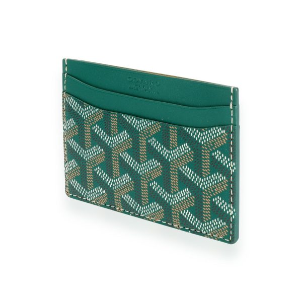 112167 sv f1eef7b9 997e 430f af57 78188951859c Goyard Green Goyardine Saint Sulpice Card Holder