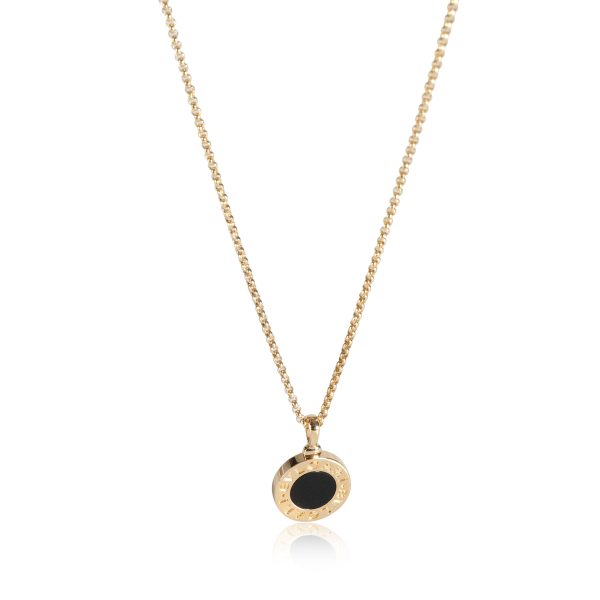 112337 fv Bulgari Bvlgari Bvlgari Onyx Pendant in 18K Yellow Gold