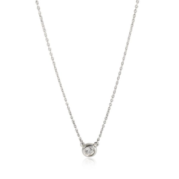 112367 fv Tiffany Co Elsa Peretti Diamond by the Yard Necklace in 18K Gold 017 CTW