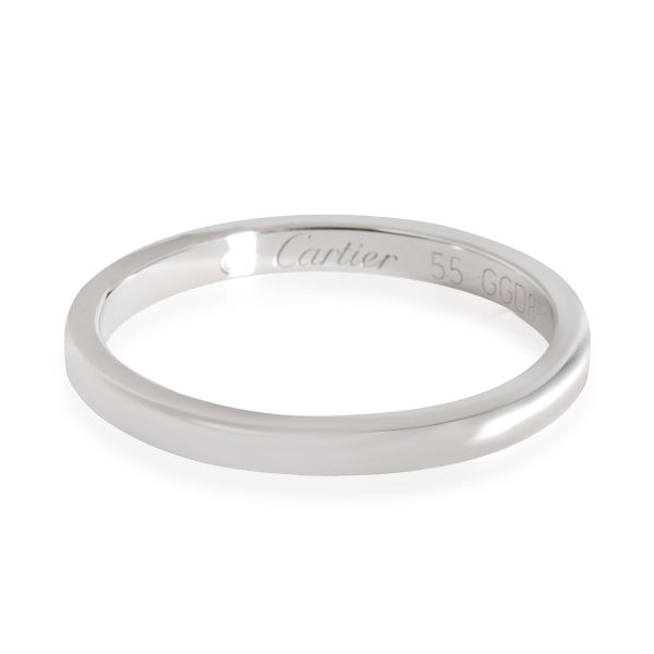 Rings Cartier Ballerine Plain Wedding Band in Platinum