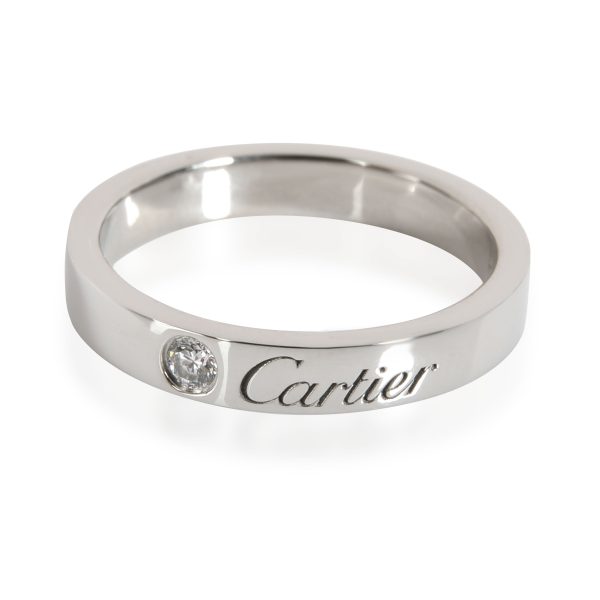 Rings Cartier C de Cartier Diamond Wedding Band in Platinum 003 CTW