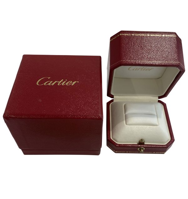 112400 box Cartier 1895 Diamond Engagement Ring in Platinum F VVS2 027 CTW