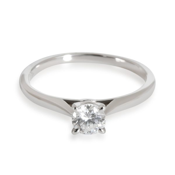 112403 fv Cartier 1895 Diamond Solitaire Engagement Ring in Platinum E VVS1 028 CTW