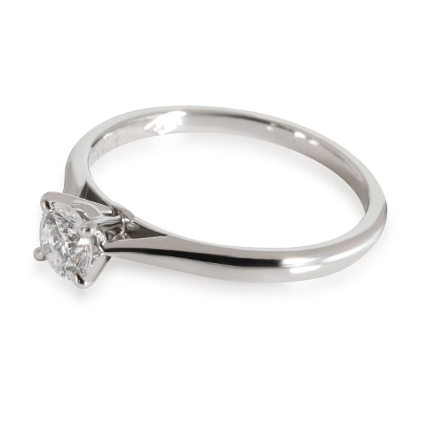 112403 sv Cartier 1895 Diamond Solitaire Engagement Ring in Platinum E VVS1 028 CTW