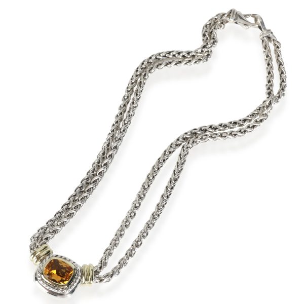 112436 pv e91e8c78 9a1c 42be b2b0 c0fe2791cba8 David Yurman Albion Citrine Pendant in 14K Yellow GoldSterling Silver