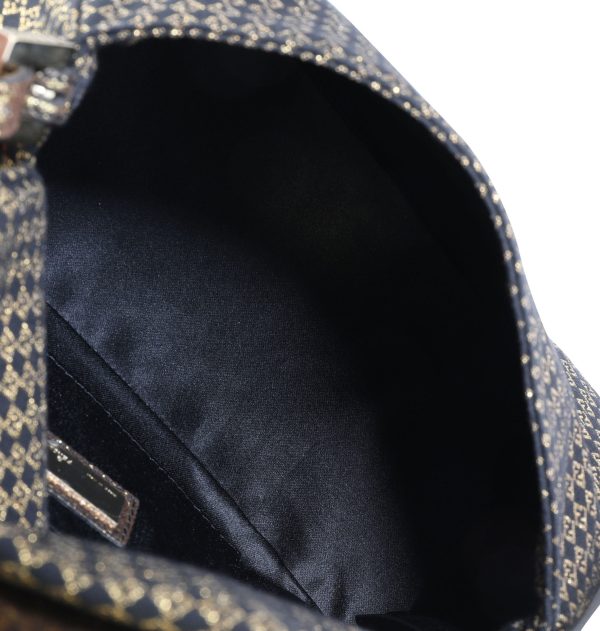 112448 ad2 7abe2bb2 045b 4c88 b81d 64987c252600 Fendi Black Gold Zucchino Canvas Mini Forever Mama Baguette