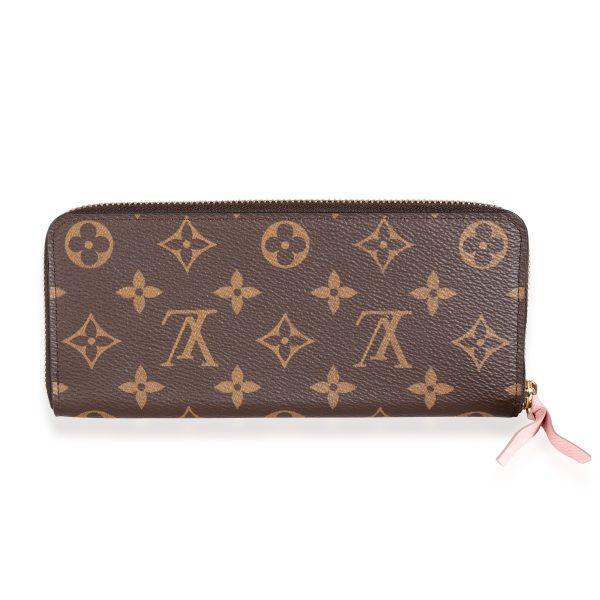 112461 pv Louis Vuitton Monogram Canvas Rose Ballerine Clémence Wallet