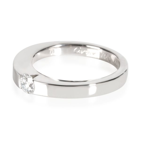 Cartier Cartier Date Diamond Solitaire Ring in 18K White Gold H I VVS 021 CTW