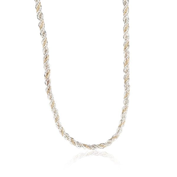 112584 fv Tiffany Co Twisted Rope Necklace in 18K Yellow GoldSterling Silver