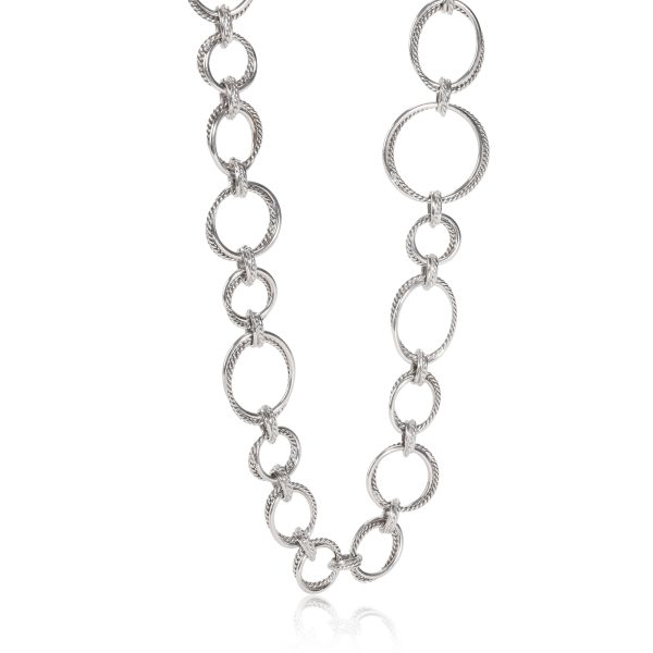 112632 fv David Yurman Diamond Crossover Convertible Necklace in Sterling Silver 047 CTW