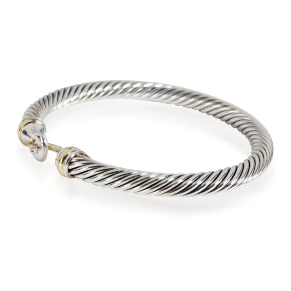 112660 sv David Yurman Cable Bracelet in 14K Yellow GoldSterling Silver