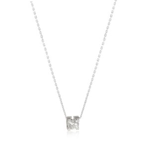 112695 fv Cartier C De Cartier Diamond Solitaire Pendant in 18k White Gold G VS1 057 CTW