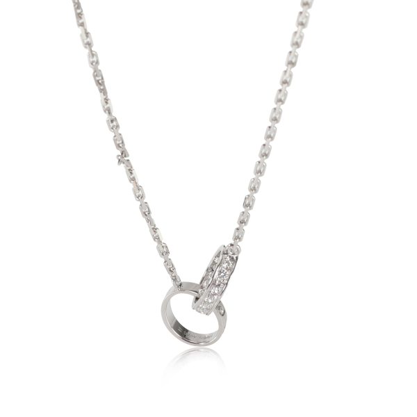 112697 fv Cartier Love Diamond Pendant in 18k White Gold 022 CTW