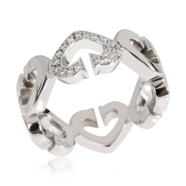 112712 av Cartier Hearts and Symbols Diamond Band in 18k White Gold 017 CTW