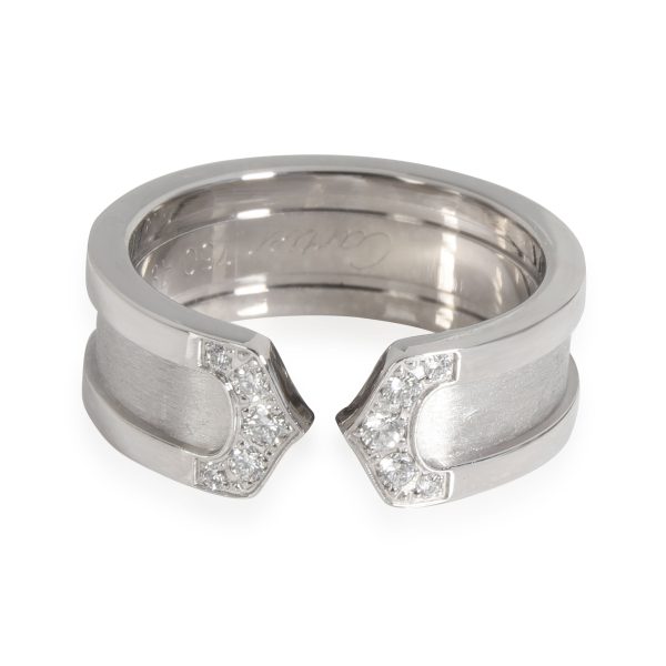 Rings Cartier C de Cartier Band in 18k White Gold 010 CTW