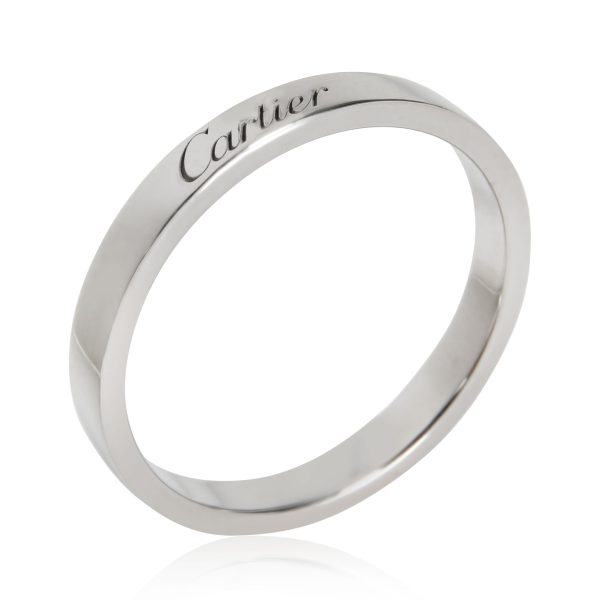 Platinum Band Cartier C De Cartier 3 mm Band in Platinum