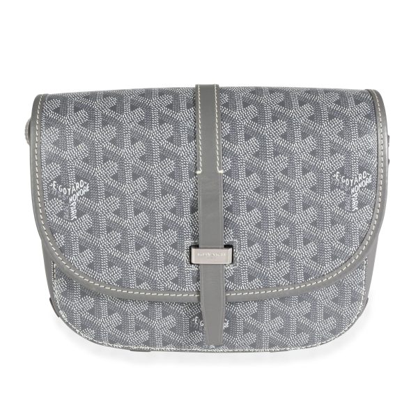 112891 fv Goyard Gray Goyardine Belvédère II Messenger Bag PM