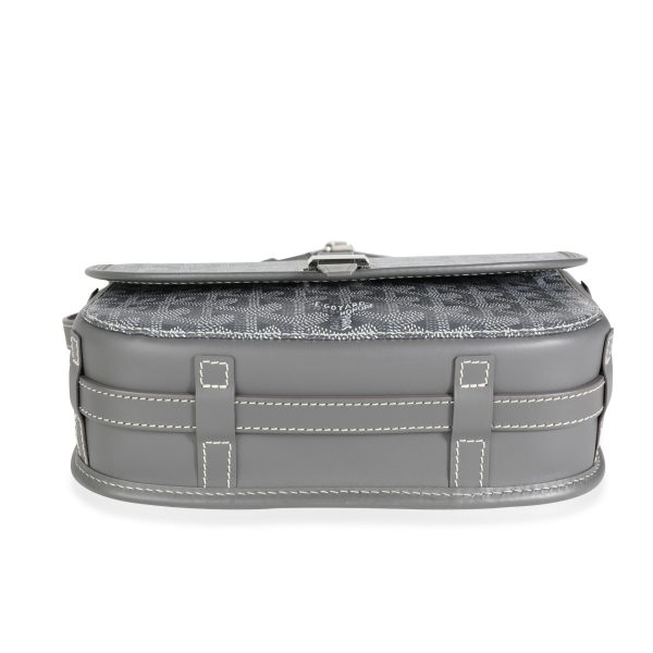 112891 stamp Goyard Gray Goyardine Belvédère II Messenger Bag PM