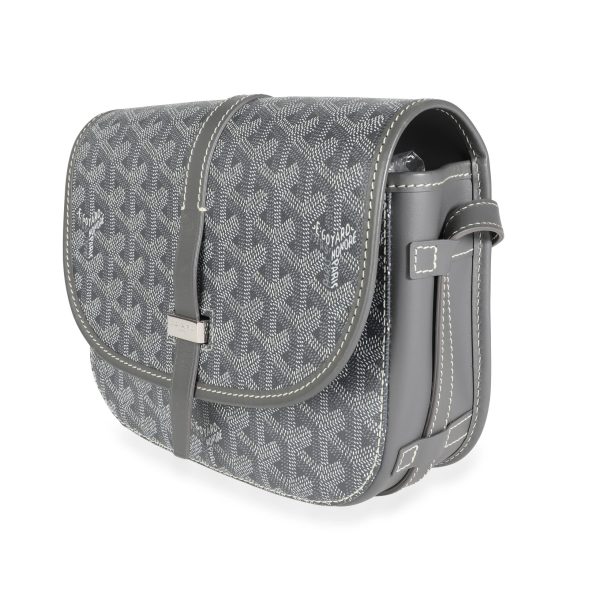 112891 sv Goyard Gray Goyardine Belvédère II Messenger Bag PM