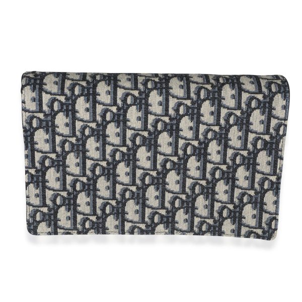 112960 pv 5790f5b9 d70b 4546 a999 39bac7e9ad4b Dior Blue Oblique Jacquard Saddle Pouch