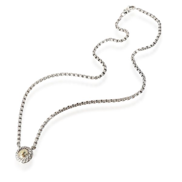 113060 pv 1b8b858a ea03 4740 aff8 1653c45b2199 David Yurman Cookie Necklace in 14K Yellow GoldSterling Silver