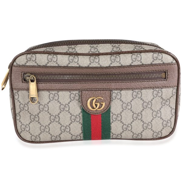 113101 fv ef322ad2 4b1b 4d98 8040 0dd04a4b5b5b Gucci Brown Soft GG Supreme Canvas Ophidia Belt Bag