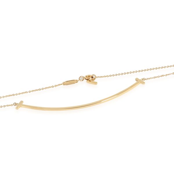 113128 clasp Tiffany Co Tiffany T Smile Necklace in 18k Yellow Gold