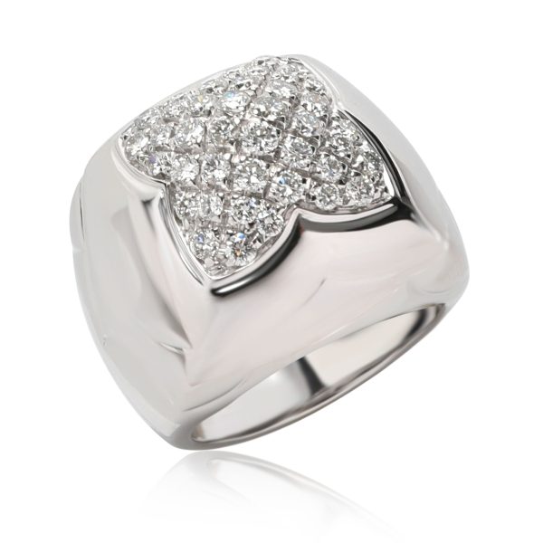 113209 pv ee860aea c8ec 432d ab1d 7432d7d70dd8 Bulgari Pyramid Diamond Ring in 18K White Gold 160 CTW