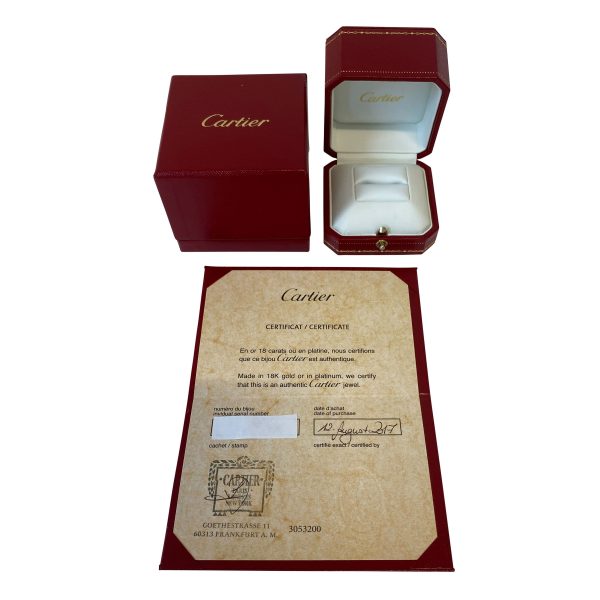 113246 box Cartier C De Cartier Diamond Ring in Platinum 007 CTW