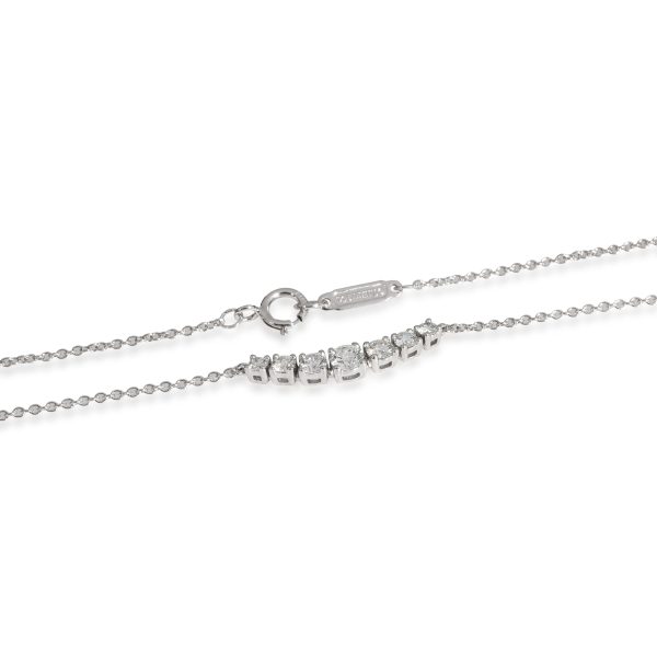 113288 clasp Tiffany Co Diamond Smile Necklace in platinum Platinum 037 CTW