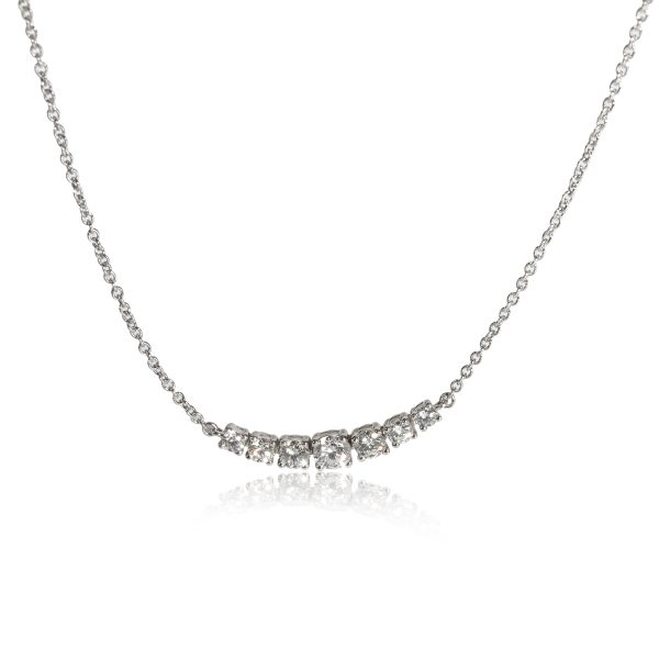 113288 fv Tiffany Co Diamond Smile Necklace in platinum Platinum 037 CTW