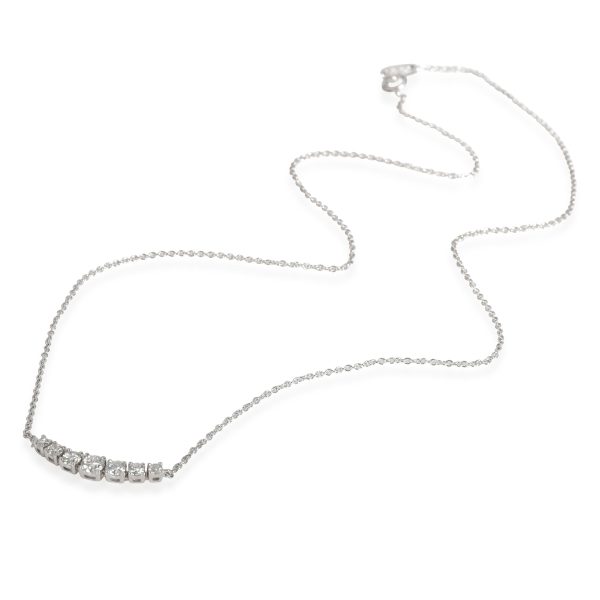 113288 pv Tiffany Co Diamond Smile Necklace in platinum Platinum 037 CTW