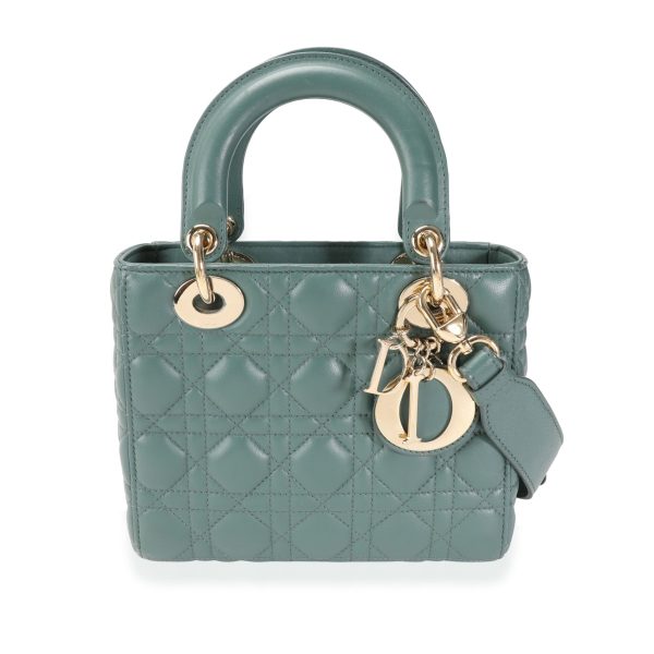 113294 fv c2d6f583 19a3 48ae 851f 9187c7009d71 Dior Green Cannage Lambskin Lady Dior My ABCDior Bag