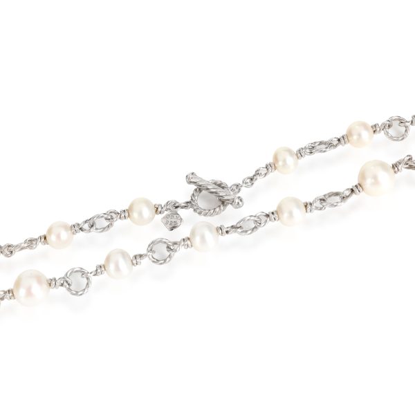 113403 clasp David Yurman Bijoux Pearl Necklace in Sterling Silver