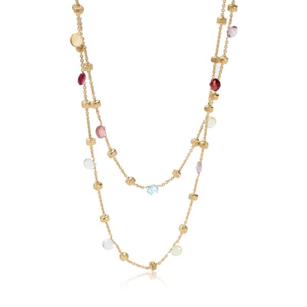 113489 fv c7753539 7709 4752 8056 332d90b2856b Marco Bicego Paradise Mix Gemstone Necklace in 18kt Yellow Gold