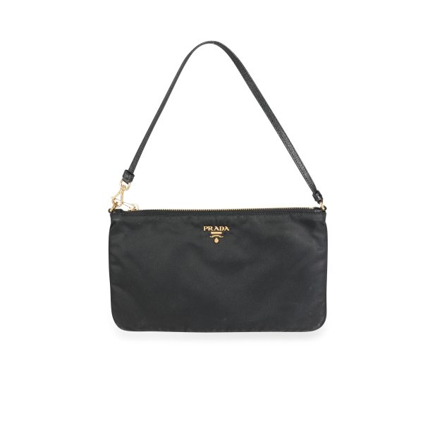 113507 fv 6cd4dee6 5fec 46f3 893e 7f058dc840be Prada Black Tessuto Nylon Pochette