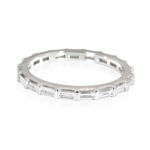 113548 fv Baguette Diamond Eternity Wedding Band in Platinum 125 CTW